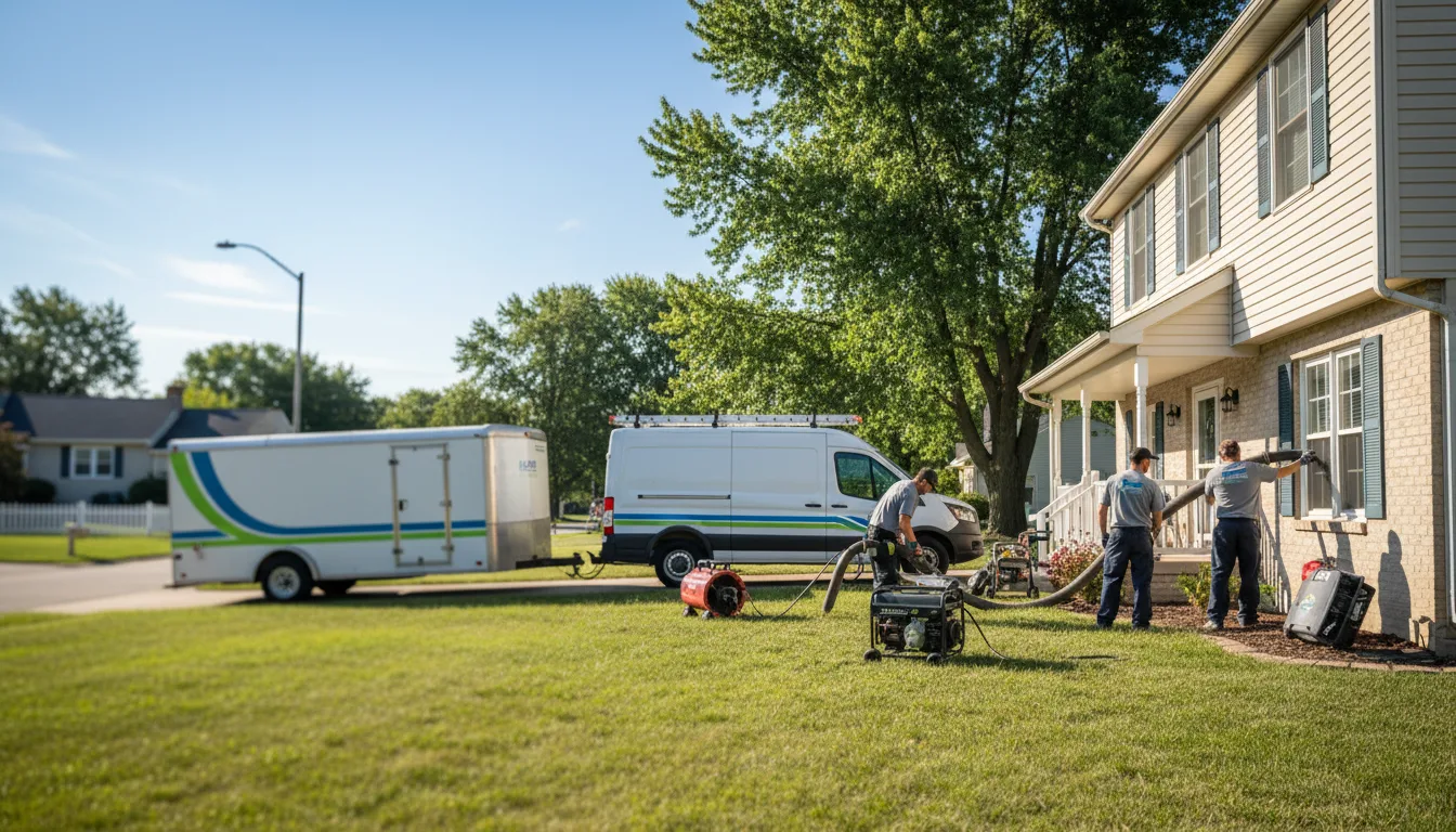 Flooded Basement Restoration And Cleanup With Repair in Houston, MN near me